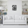 Wallity Enzoclock - S021 Reloj de Pared Decorativo de Metal Negro